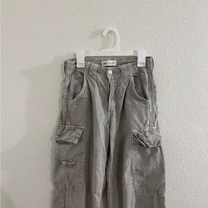 Light grey Zara cargo pants